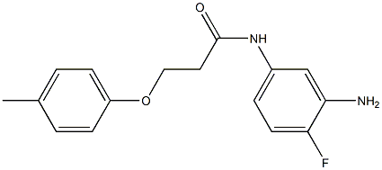 N-(3-amino-4-fluorophenyl)-3-(4-methylphenoxy)propanamide 구조식 이미지