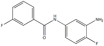 N-(3-amino-4-fluorophenyl)-3-fluorobenzamide 구조식 이미지