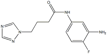 N-(3-amino-4-fluorophenyl)-4-(1H-1,2,4-triazol-1-yl)butanamide Structure