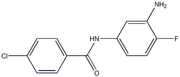 N-(3-amino-4-fluorophenyl)-4-chlorobenzamide 구조식 이미지