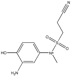 N-(3-amino-4-hydroxyphenyl)-2-cyano-N-methylethane-1-sulfonamido 구조식 이미지