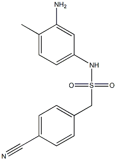 N-(3-amino-4-methylphenyl)-1-(4-cyanophenyl)methanesulfonamide Structure