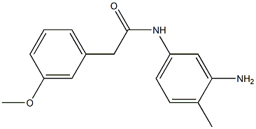 N-(3-amino-4-methylphenyl)-2-(3-methoxyphenyl)acetamide 구조식 이미지