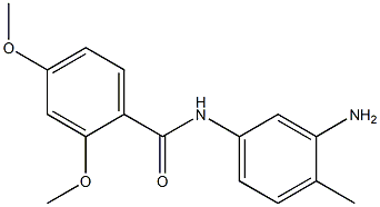 N-(3-amino-4-methylphenyl)-2,4-dimethoxybenzamide 구조식 이미지