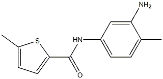 N-(3-amino-4-methylphenyl)-5-methylthiophene-2-carboxamide 구조식 이미지