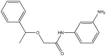 N-(3-aminophenyl)-2-(1-phenylethoxy)acetamide Structure