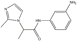 N-(3-aminophenyl)-2-(2-methyl-1H-imidazol-1-yl)propanamide Structure