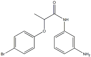 N-(3-aminophenyl)-2-(4-bromophenoxy)propanamide Structure