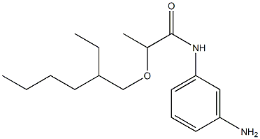 N-(3-aminophenyl)-2-[(2-ethylhexyl)oxy]propanamide 구조식 이미지