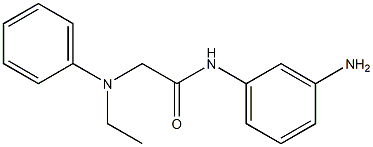 N-(3-aminophenyl)-2-[ethyl(phenyl)amino]acetamide 구조식 이미지