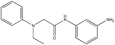 N-(3-aminophenyl)-2-[ethyl(phenyl)amino]acetamide Structure