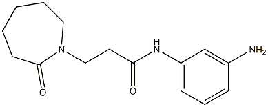 N-(3-aminophenyl)-3-(2-oxoazepan-1-yl)propanamide 구조식 이미지