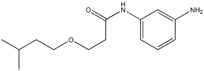 N-(3-aminophenyl)-3-(3-methylbutoxy)propanamide 구조식 이미지