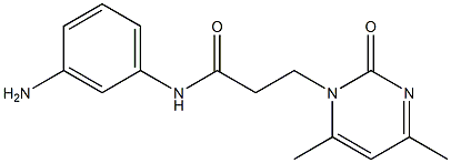 N-(3-aminophenyl)-3-(4,6-dimethyl-2-oxopyrimidin-1(2H)-yl)propanamide 구조식 이미지