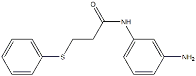 N-(3-aminophenyl)-3-(phenylsulfanyl)propanamide Structure