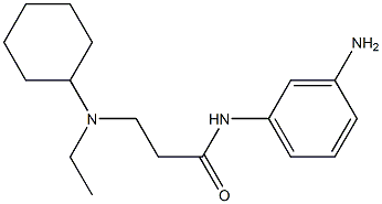 N-(3-aminophenyl)-3-[cyclohexyl(ethyl)amino]propanamide Structure
