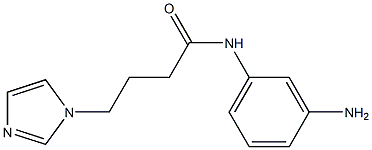 N-(3-aminophenyl)-4-(1H-imidazol-1-yl)butanamide 구조식 이미지