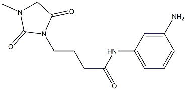 N-(3-aminophenyl)-4-(3-methyl-2,5-dioxoimidazolidin-1-yl)butanamide Structure