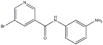 N-(3-aminophenyl)-5-bromopyridine-3-carboxamide 구조식 이미지