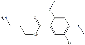 N-(3-aminopropyl)-2,4,5-trimethoxybenzamide 구조식 이미지