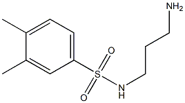 N-(3-aminopropyl)-3,4-dimethylbenzene-1-sulfonamide 구조식 이미지