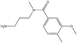 N-(3-aminopropyl)-3-methoxy-N,4-dimethylbenzamide 구조식 이미지