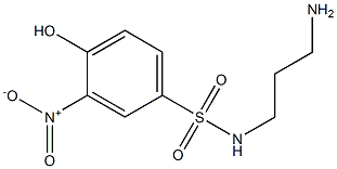 N-(3-aminopropyl)-4-hydroxy-3-nitrobenzene-1-sulfonamide Structure