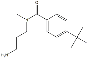 N-(3-aminopropyl)-4-tert-butyl-N-methylbenzamide 구조식 이미지