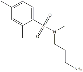 N-(3-aminopropyl)-N,2,4-trimethylbenzene-1-sulfonamide 구조식 이미지