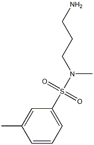 N-(3-aminopropyl)-N,3-dimethylbenzene-1-sulfonamide 구조식 이미지