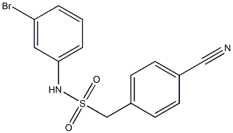 N-(3-bromophenyl)-1-(4-cyanophenyl)methanesulfonamide Structure
