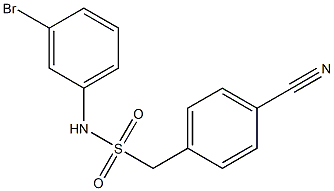 N-(3-bromophenyl)-1-(4-cyanophenyl)methanesulfonamide 구조식 이미지