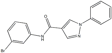 N-(3-bromophenyl)-1-phenyl-1H-pyrazole-4-carboxamide Structure