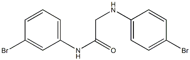 N-(3-bromophenyl)-2-[(4-bromophenyl)amino]acetamide 구조식 이미지