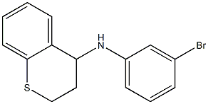 N-(3-bromophenyl)-3,4-dihydro-2H-1-benzothiopyran-4-amine 구조식 이미지