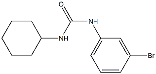 N-(3-bromophenyl)-N'-cyclohexylurea 구조식 이미지