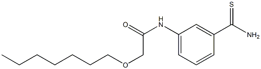N-(3-carbamothioylphenyl)-2-(heptyloxy)acetamide 구조식 이미지