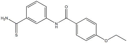 N-(3-carbamothioylphenyl)-4-ethoxybenzamide 구조식 이미지