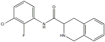 N-(3-chloro-2-fluorophenyl)-1,2,3,4-tetrahydroisoquinoline-3-carboxamide 구조식 이미지