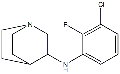 N-(3-chloro-2-fluorophenyl)-1-azabicyclo[2.2.2]octan-3-amine Structure