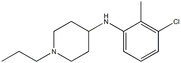 N-(3-chloro-2-methylphenyl)-1-propylpiperidin-4-amine 구조식 이미지