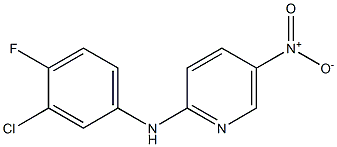 N-(3-chloro-4-fluorophenyl)-5-nitropyridin-2-amine Structure