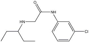 N-(3-chlorophenyl)-2-(pentan-3-ylamino)acetamide Structure