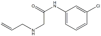 N-(3-chlorophenyl)-2-(prop-2-en-1-ylamino)acetamide 구조식 이미지