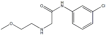 N-(3-chlorophenyl)-2-[(2-methoxyethyl)amino]acetamide Structure