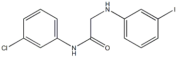 N-(3-chlorophenyl)-2-[(3-iodophenyl)amino]acetamide Structure