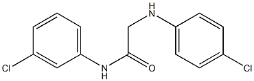 N-(3-chlorophenyl)-2-[(4-chlorophenyl)amino]acetamide Structure