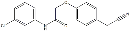 N-(3-chlorophenyl)-2-[4-(cyanomethyl)phenoxy]acetamide 구조식 이미지