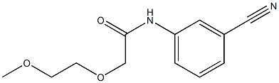 N-(3-cyanophenyl)-2-(2-methoxyethoxy)acetamide Structure