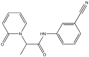 N-(3-cyanophenyl)-2-(2-oxo-1,2-dihydropyridin-1-yl)propanamide 구조식 이미지